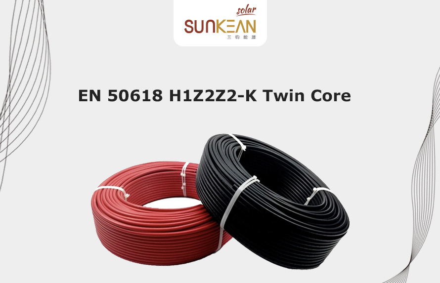 Cable solar de doble núcleo EN 50618 H1Z2Z2-K