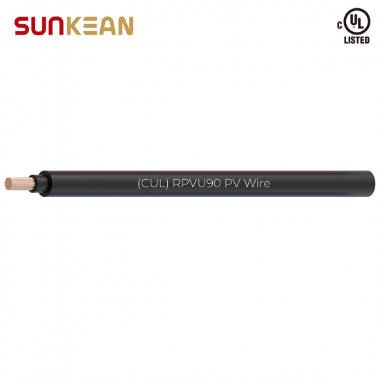  2kV 1/0AWG RPVU90 PV Wire copper dual layer