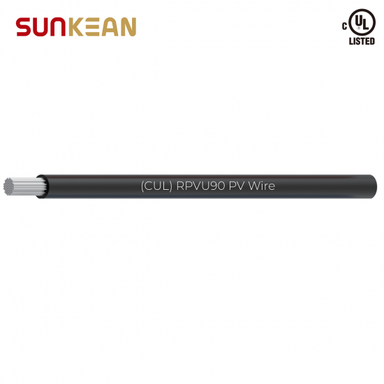  2kV 1/0AWG RPVU90 PV Wire Aluminum alloy single layer