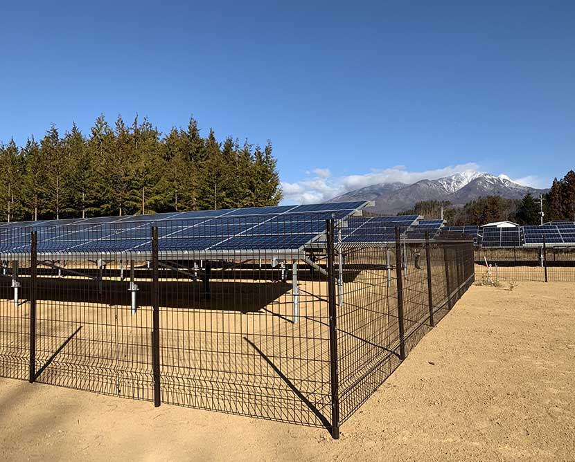 49,5 kw Yamanashi-ken central solar en japón 2019 